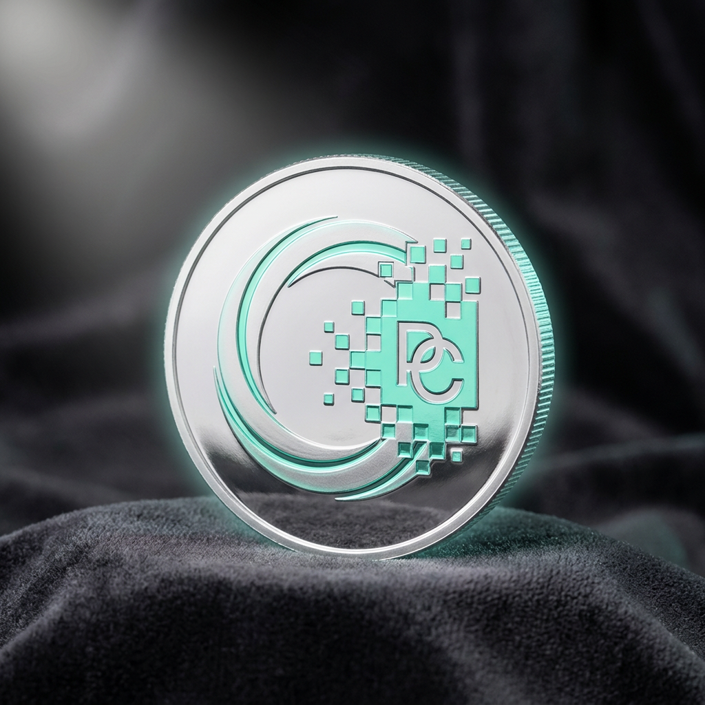 Custom logo coin in silver
